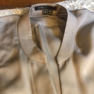 Vince  Sulk top size Med Taupe colored long sleeve , great for Holidays